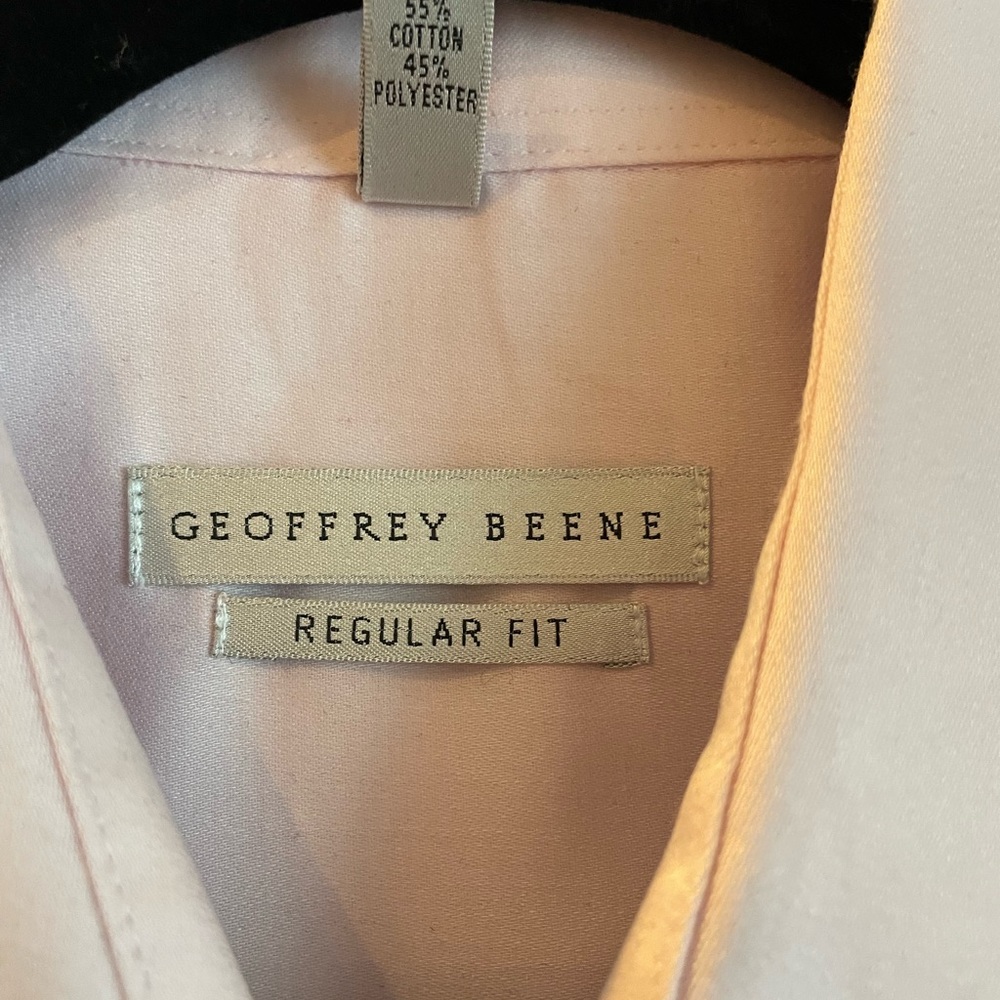 Geoffrey Beene pink dress shirt XL - Picture 2 of 5
